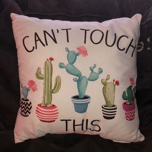 can’t touch this cactus pillow
